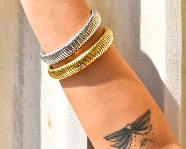 VALENTINA Stripe Flexible Bangle - Image 2